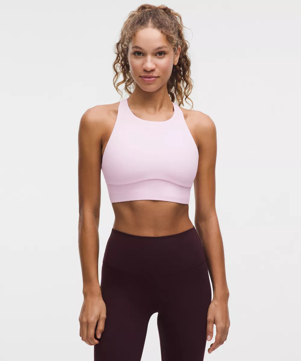 lululemon Energy High-Neck Longline Bra Evolve   Medium Support, B-D Cups | lululemon UK