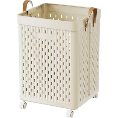 Laundry Basket With Wheels, Collapsible Plastic Laundry Hamper With Handle, Foldable Laundry Basket Organizer For Laundry And Bathroom, XXXXL (110L) | Wayfair North America