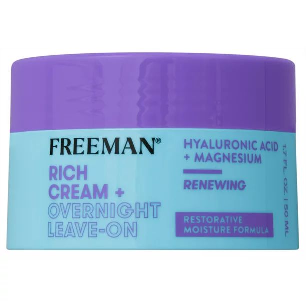 Freeman Skincare Restorative Hyaluronic Acid Rich Cream + Overnight Leave-On Moisturizer Jar - Wa... | Walmart (US)