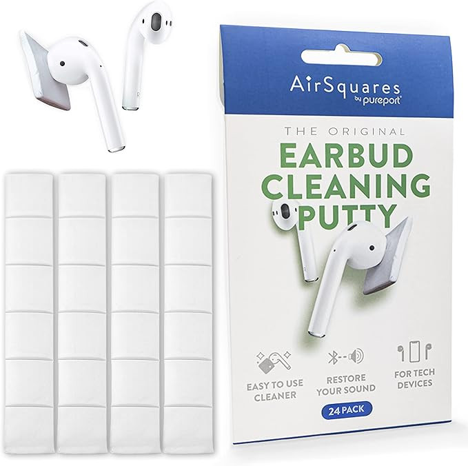 AirSquares Earbud Cleaning Putty, The Original AirPod Cleaner Kit. Remove Wax, Dirt & Gunk from T... | Amazon (US)