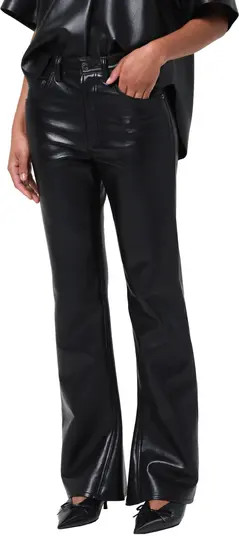 Leather Blend Kick Bootcut Pants | Nordstrom