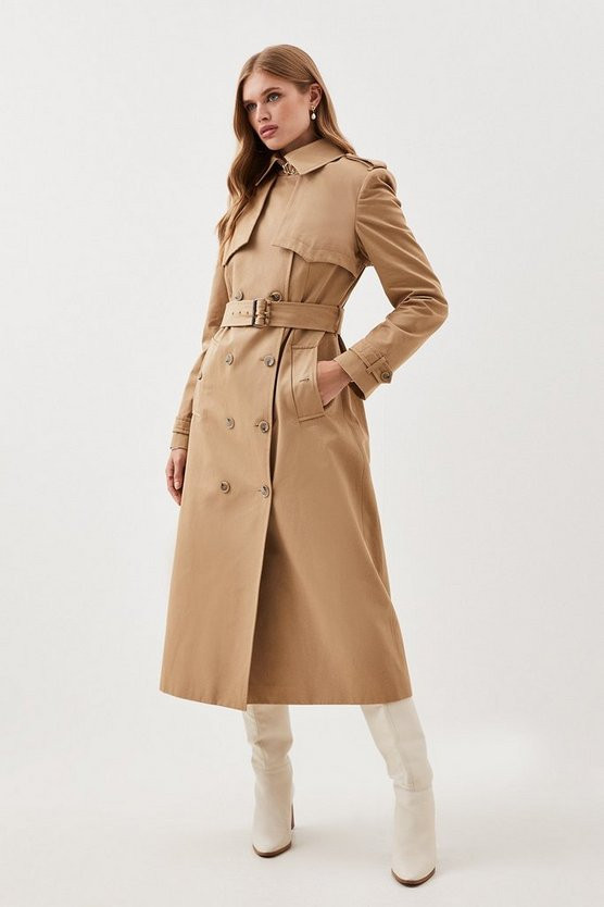 Lydia Millen Belted Tailored Trench Coat | Karen Millen US