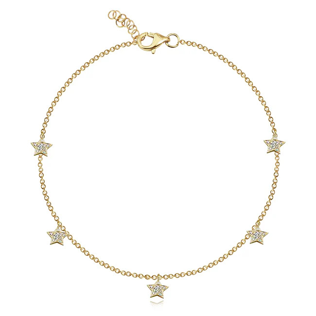 Dangling Stars Anklet | Alev Jewelry