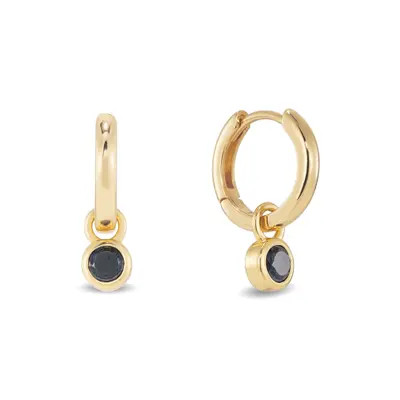 Dean Davidson Orsay Huggie Hoop Earrings in Clear Cz at Nordstrom | Nordstrom