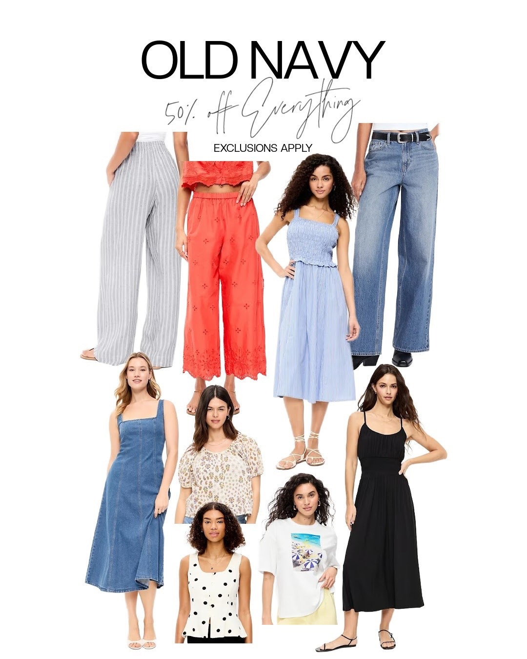 50% off everything online only until 5/1!
**Exclusions Apply**

#LTKOver40 #LTKSeasonal #LTKSaleAlert