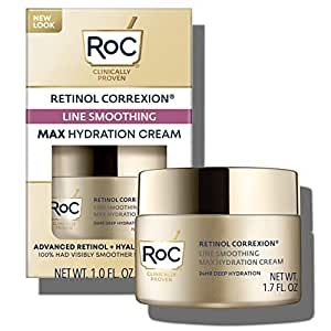 RoC Retinol Correxion Max Daily Hydration Anti-Aging Daily Face Moisturizer With Hyaluronic Acid,... | Amazon (US)