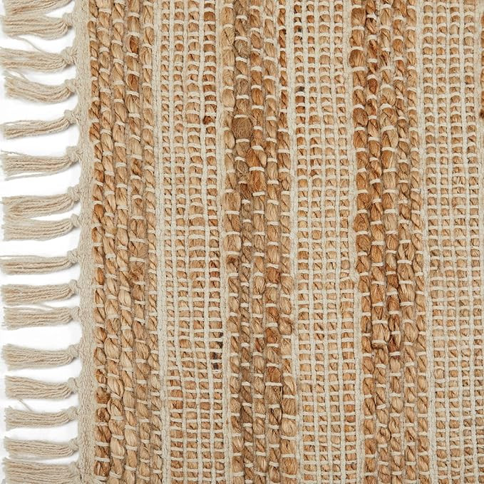 Pebble & Crane - Nottingham Rug - Woven Throw Rug - Jute and Cotton - Area Rug for Kitchen, Livin... | Amazon (US)