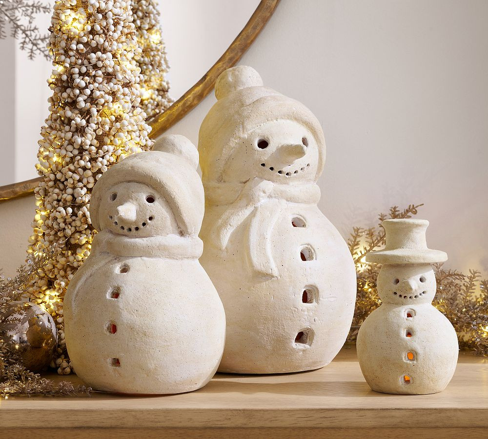Terracotta Snowman | Pottery Barn (US)
