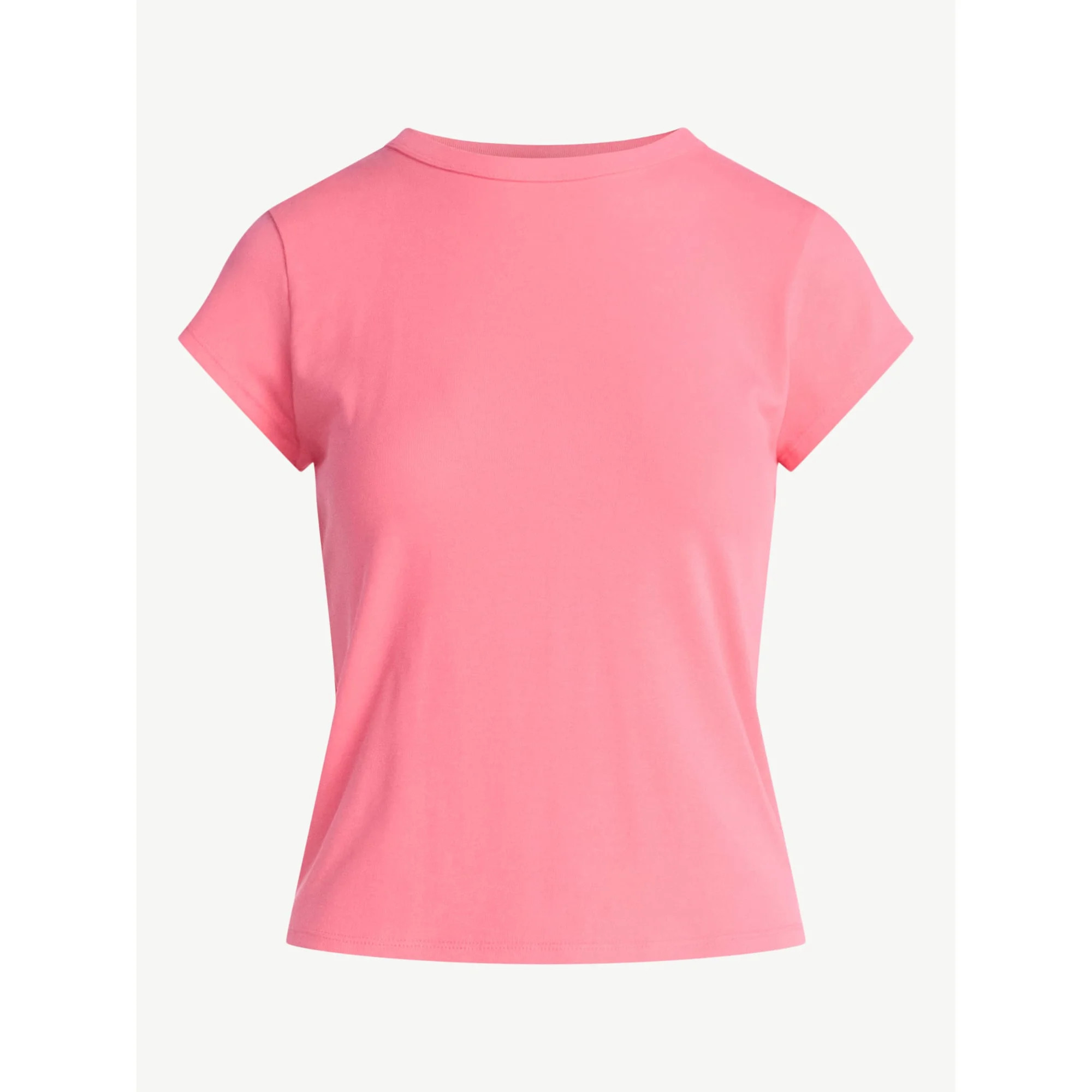 Free Assembly Women's and Women's Plus Cap Sleeve Tee, Sizes XS-4X | Walmart (US)
