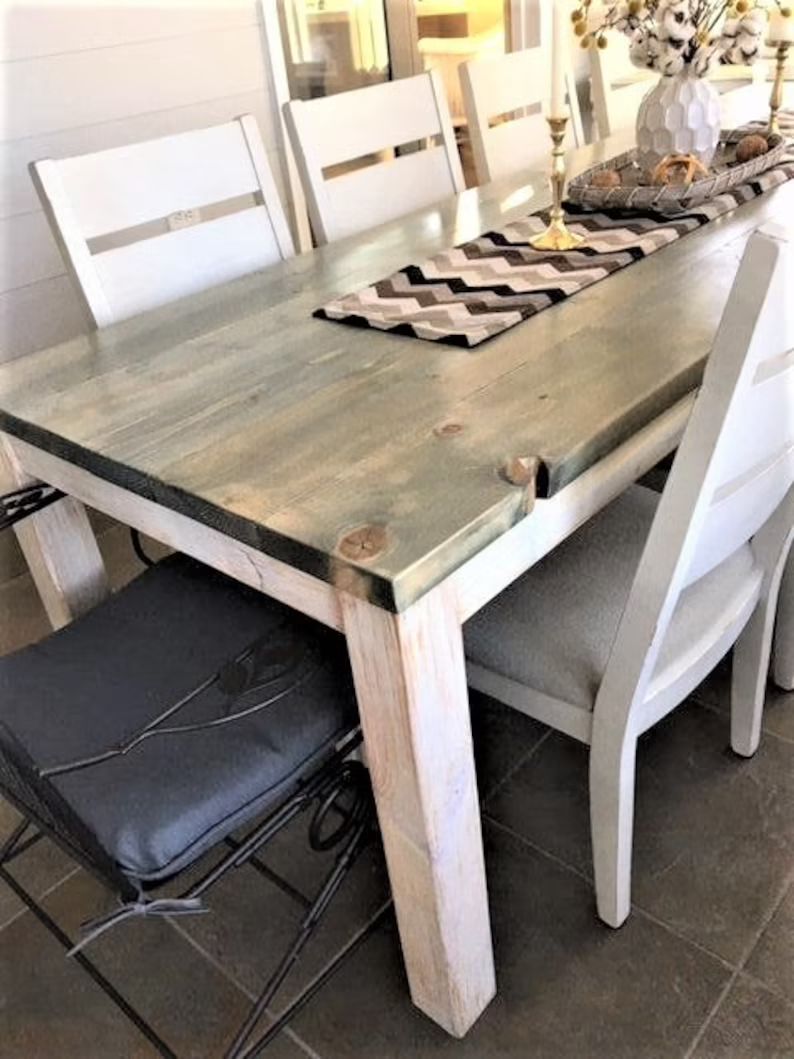 Read the full title
    Rustic Farmhouse Dining Table, Dine Table Set, Farmhouse Table, Rustic Ta... | Etsy (US)