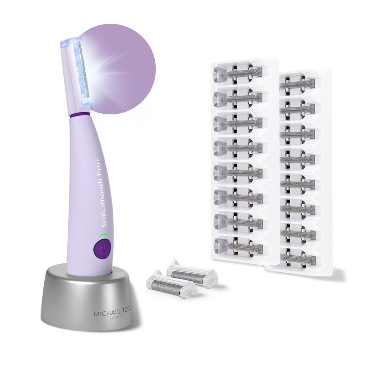 Michael Todd Beauty Sonicsmooth Pro+ Dermaplane Razor for Women Face + Eyebrow Trimmer Dermaplani... | Amazon (US)