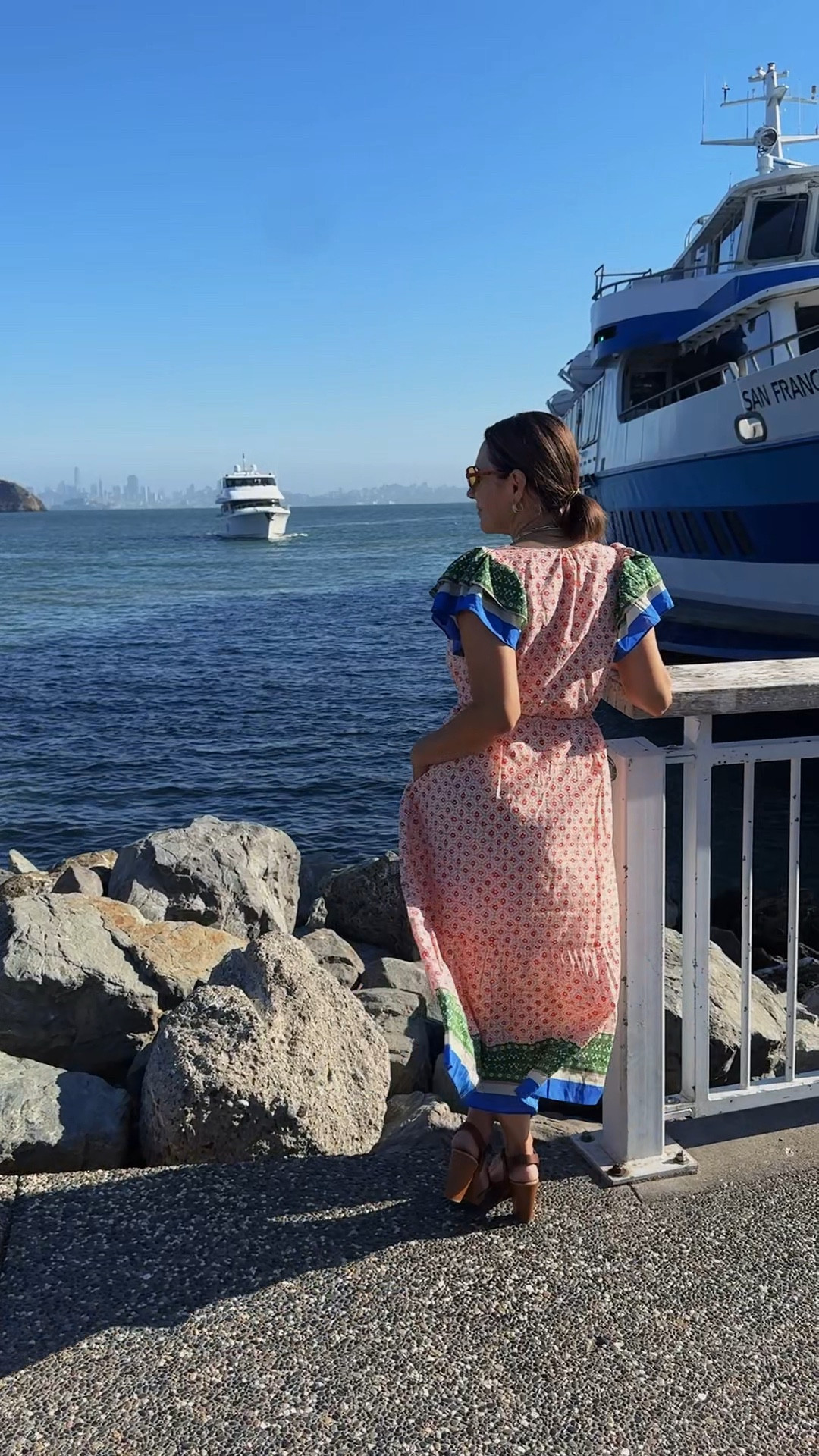 My whisk me away dress. 🧡💙🤍
@trovata 

#LTKTravel #LTKPetite #LTKSeasonal