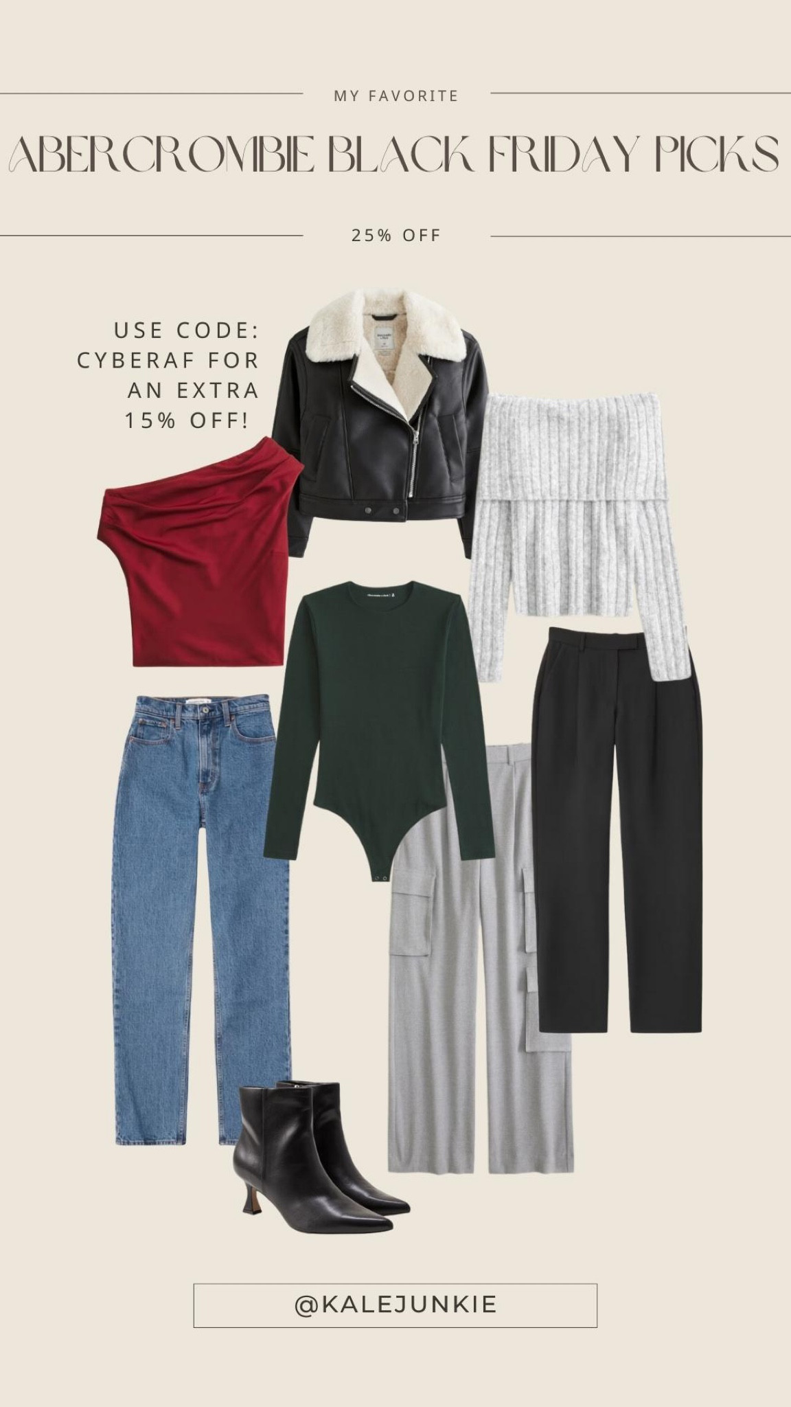 Abercrombie is currently 25% off site-wide! If you use the code: CYBERAF you can get an additional 15% off your order!!  

#LTKHoliday #LTKGiftGuide #LTKCyberWeek