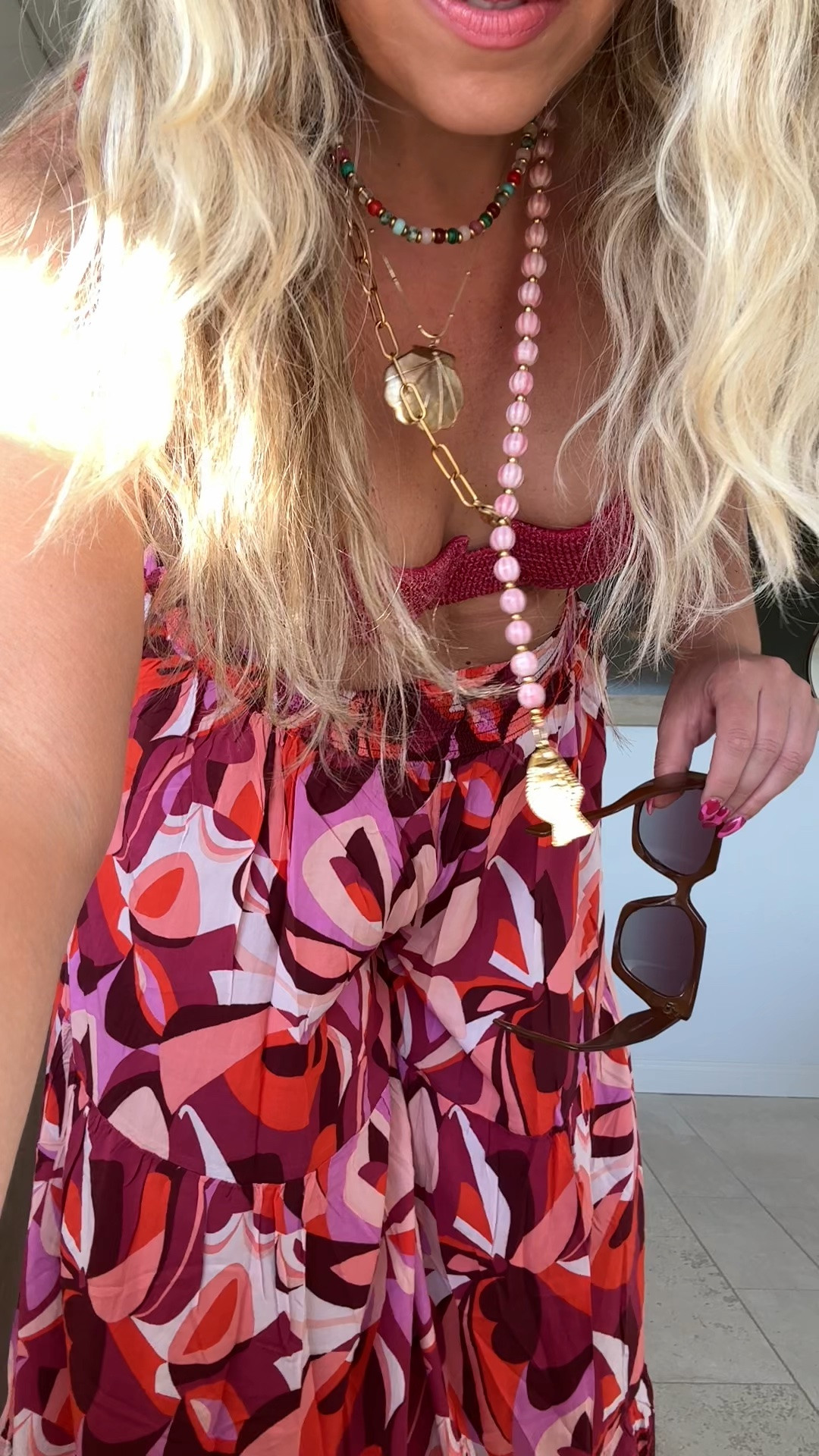 This pink Vetchy swimsuit & these new pants are perfect together! Wearing a large in the top, xl in swim bottoms & large in the pants.

#LTKootd #LTKMidsize #LTKSwim