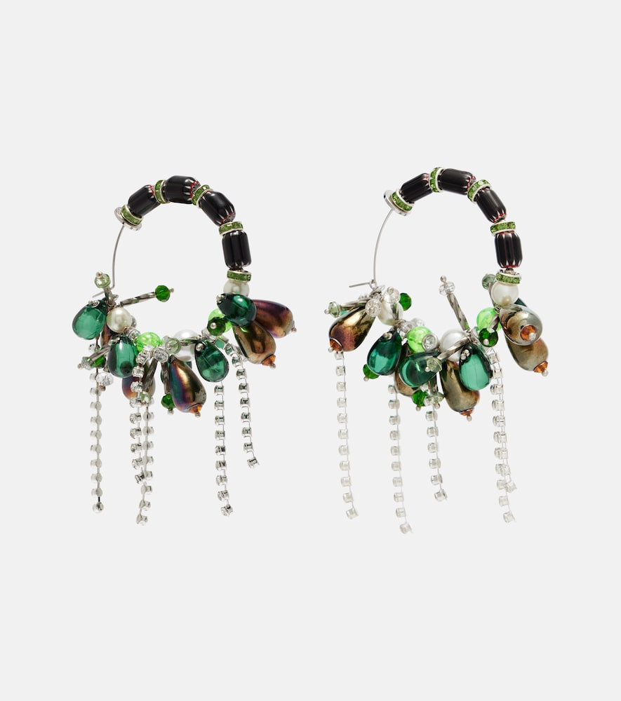 Dries Van Noten Embellished hoop earrings | Mytheresa (US/CA)