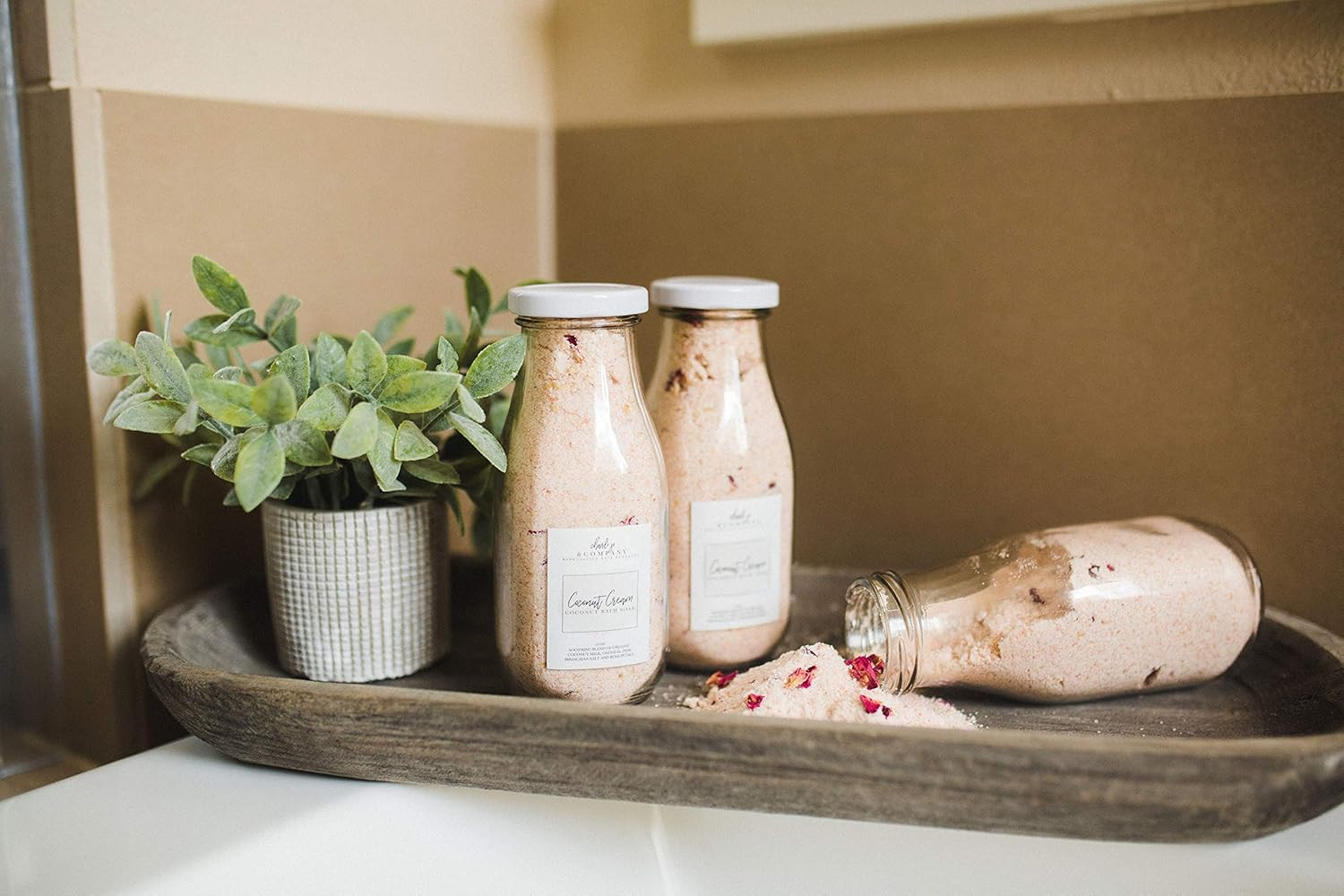 Coconut Cream Bath Milk Soak. All Local Ingredients In A Glass Bottle And Made In The USA. | Amazon (US)