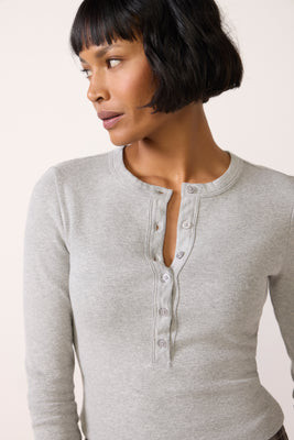 Z SUPPLY Women's Emma Henley Top, Size XS, Grey | Evereve