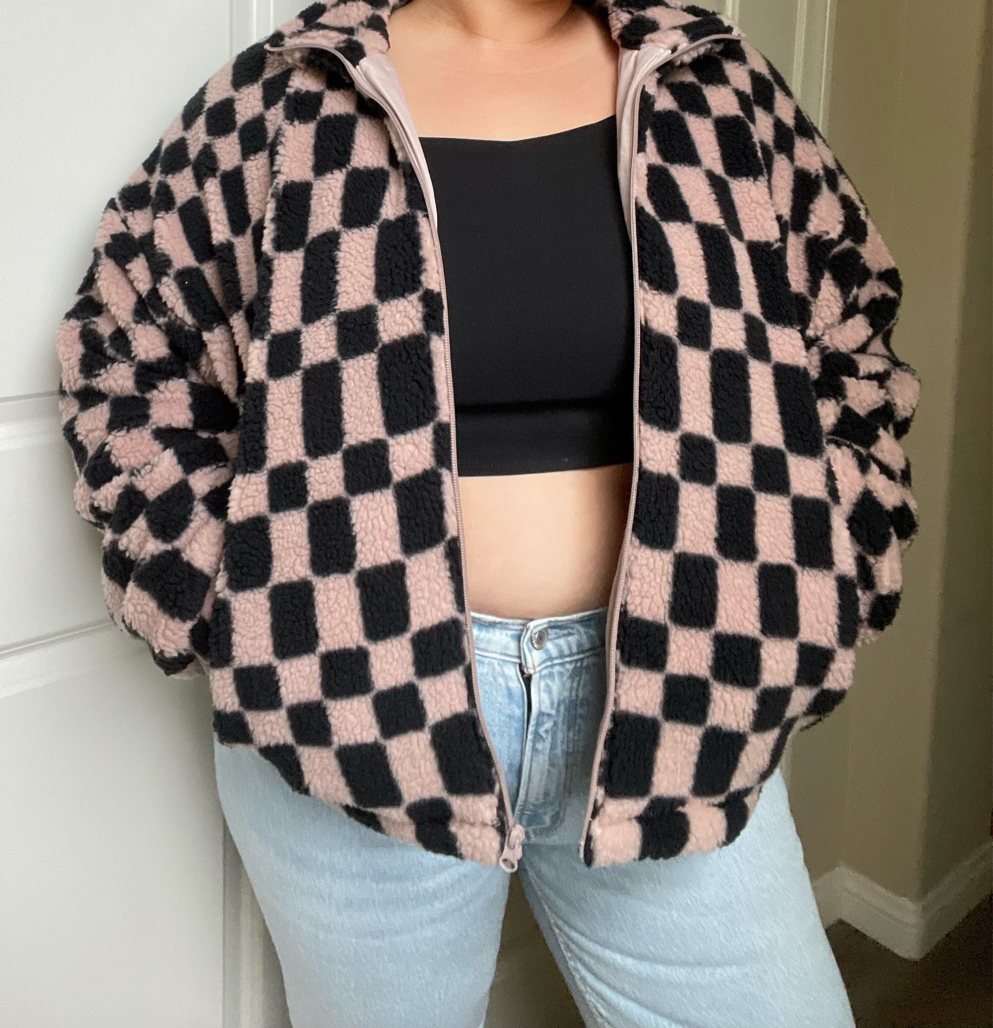 It’s getting colder over here in Southern California, currently raining & im so glad this jacket just came in! LOVE these jeans. 

midsize outfit 
Fall outfit ideas 
Midsize woman 

#LTKSeasonal #LTKstyletip #LTKcurves