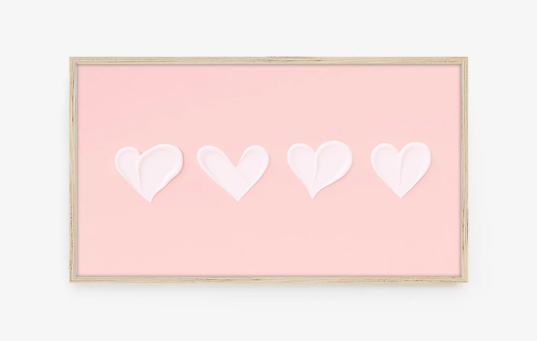 Frame TV Art, Samsung Frame TV Art, Digital Download, Valentines, Valentine's Day, Water color he... | Etsy (US)