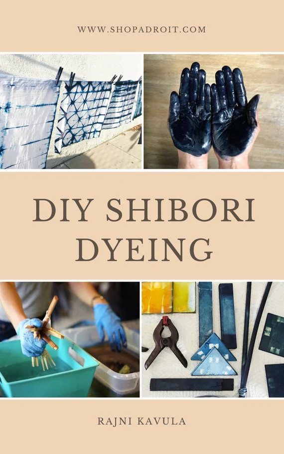 Shibori Dyeing Kit, Indigo dyeing kit, DIY kit, Indigo Tie Dye kit, Textile design kit, Shibori K... | Etsy (US)