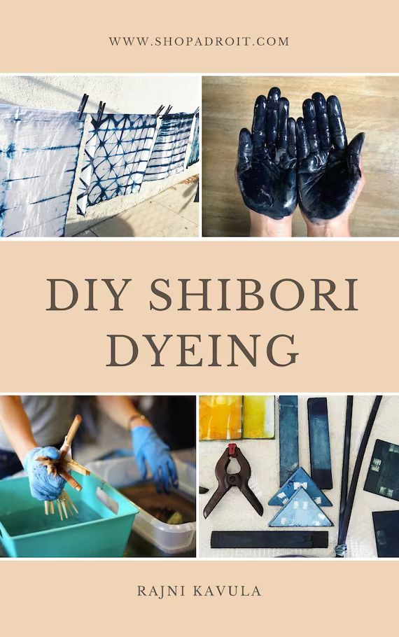 Shibori Dyeing Kit, Indigo dyeing kit, DIY kit, Indigo Tie Dye kit, Textile design kit, Shibori K... | Etsy (US)