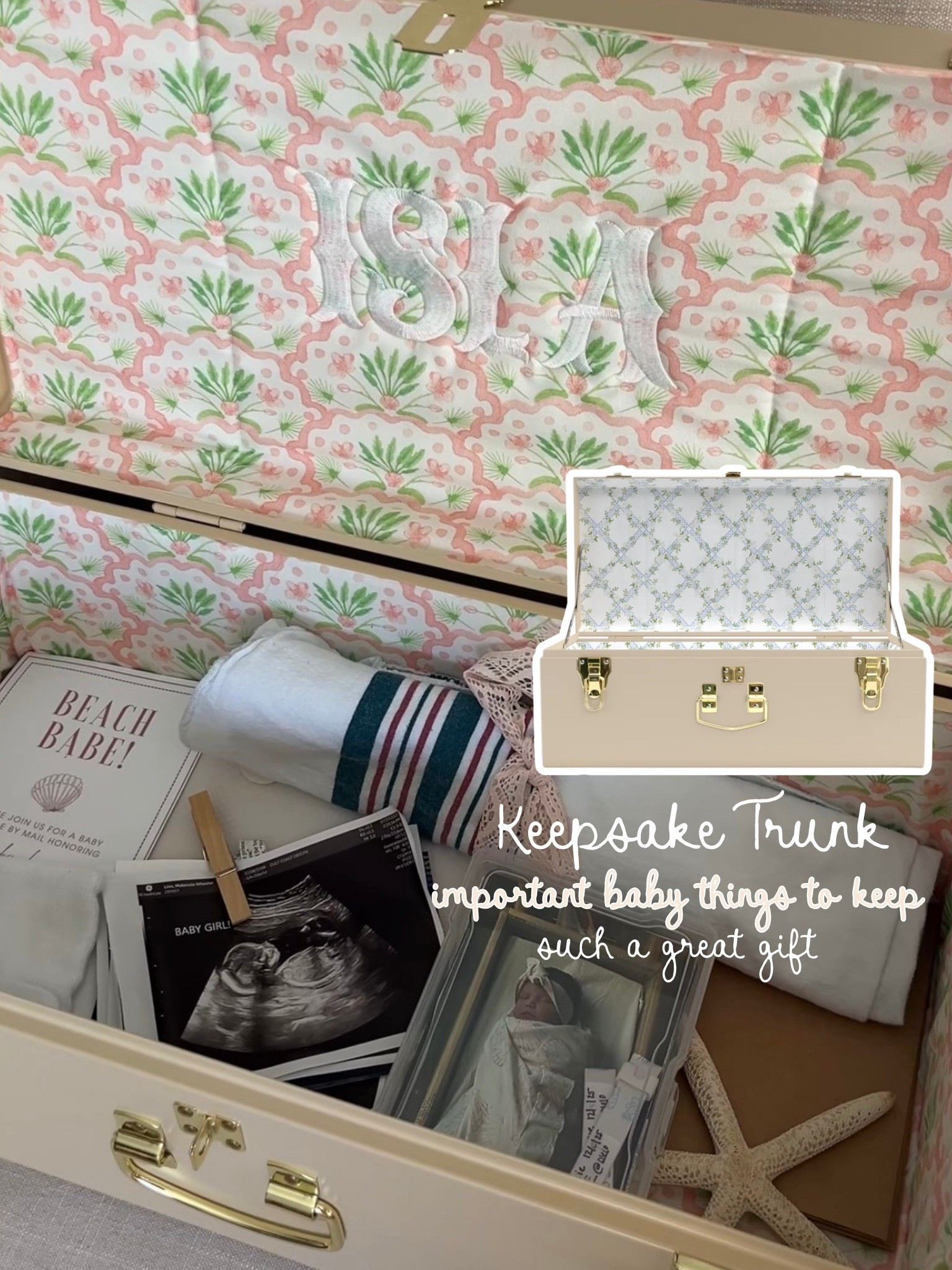 Baby keepsake trunk! The cutest idea

#LTKBaby #LTKBump