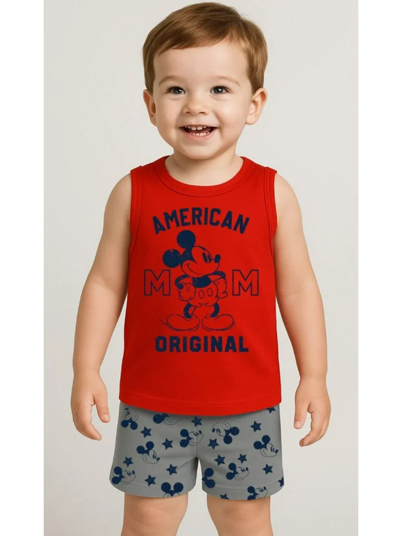 Disney Mickey Mouse Toddler 2 Piece Tank Set, 2T-4T (Boy's) | Walmart (US)