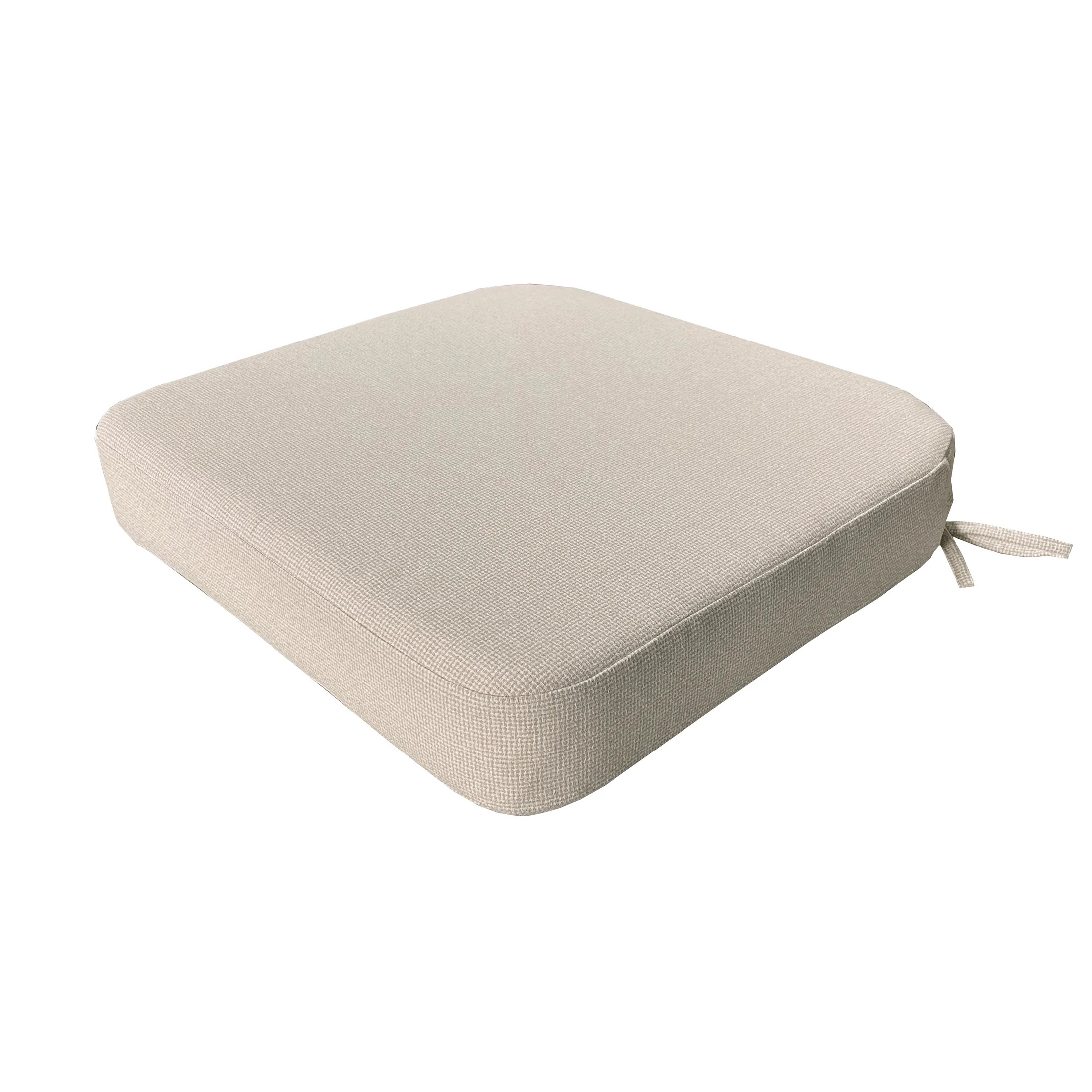 Better Homes & Gardens 19" x 18" Premium Beige Outdoor Seat Cushion | Walmart (US)