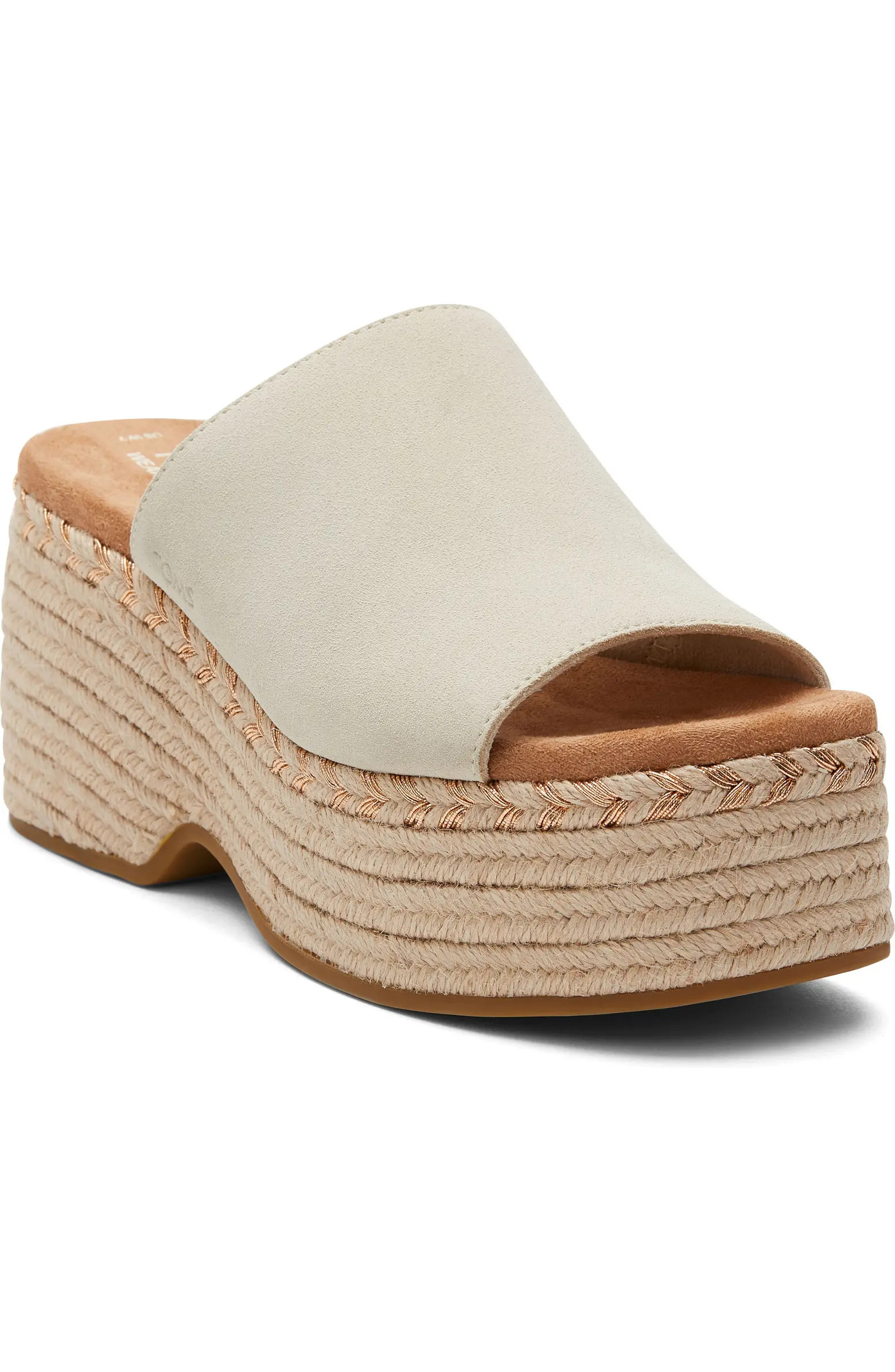 TOMS Lailam Espadrille Platform Slide Sandal (Women) | Nordstrom | Nordstrom