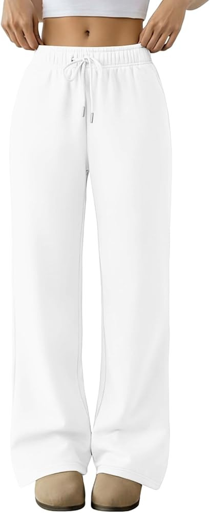 Trendy Queen Women‘s Wide Leg Sweatpants, Baggy Barrel Pants with Pockets, High Waist Lounge Jo... | Amazon (US)
