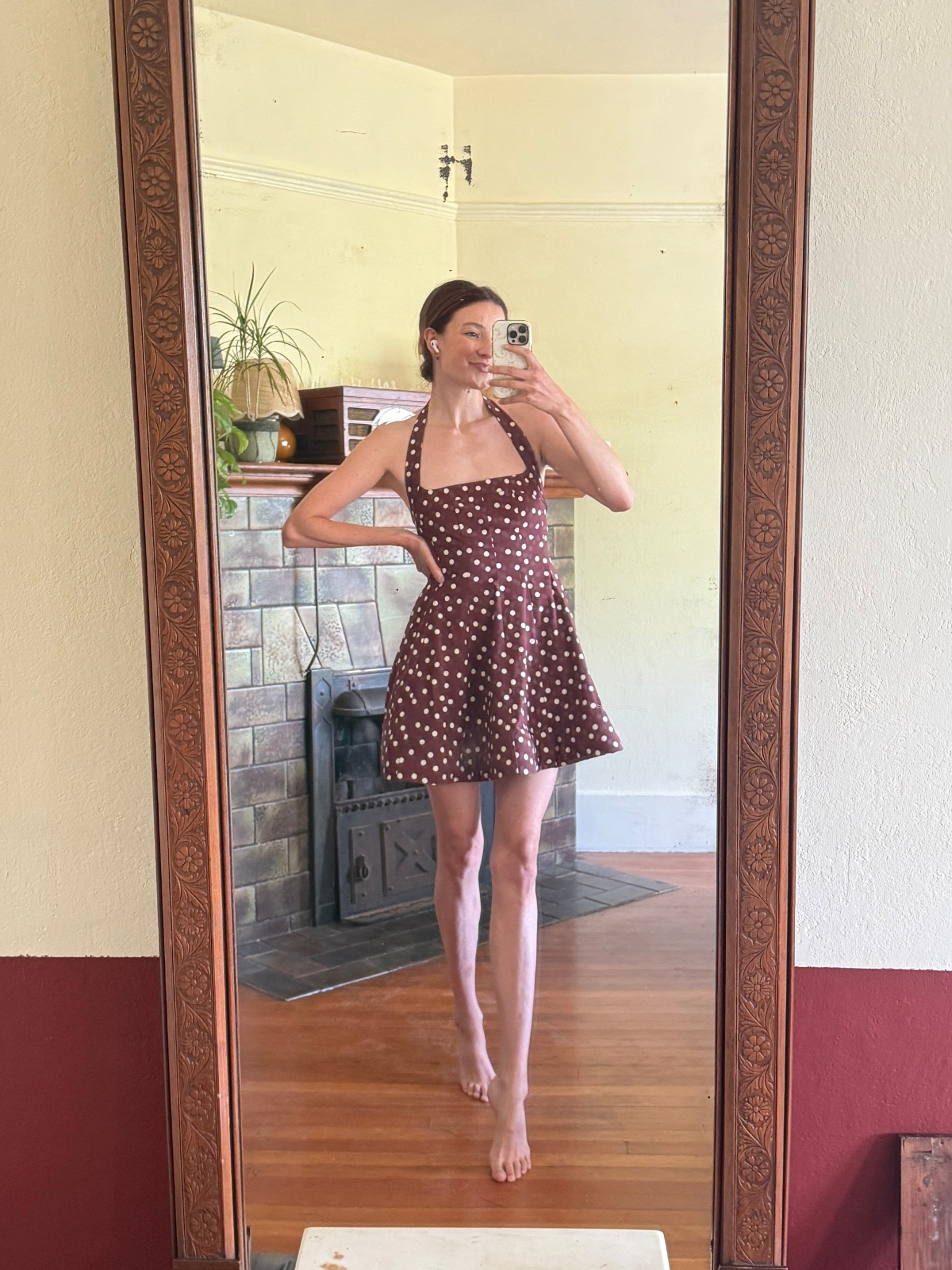 Polka dot mini dress. Wearing an XS

#LTKWedding #LTKSeasonal #LTKStyleTip