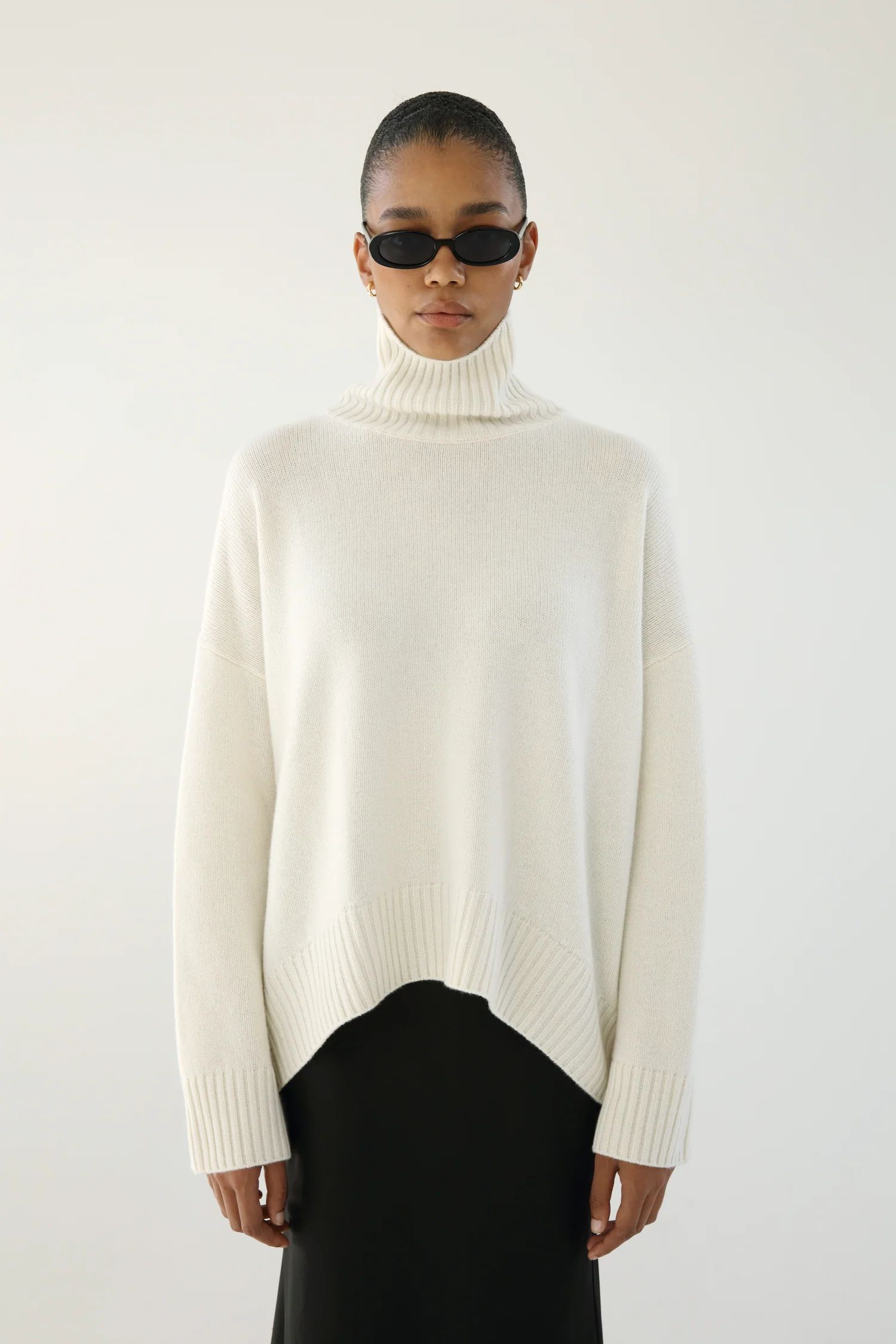 Kia Turtleneck Sweater, cream | Almada Label