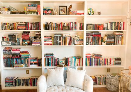 Reading chair, furniture sale, Wayfair sale, barrel chair, bookshelves, bookshelf, books

#LTKhome #LTKsalealert