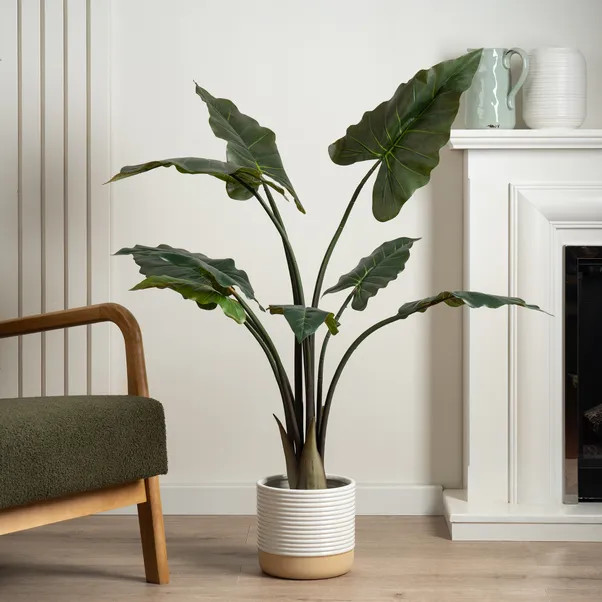 Artificial Calla Tree in Black Plant Pot | Dunelm (migrated)
