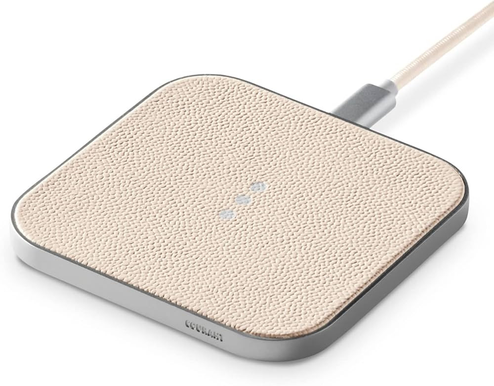 Courant Catch:1 Classics - Italian Leather Wireless Charging Pad - Qi-Certified - Compatible with... | Amazon (US)