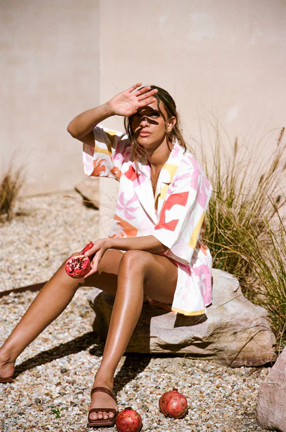 Seona Top - Palm Tile Fuego | SABO SKIRT (Global)