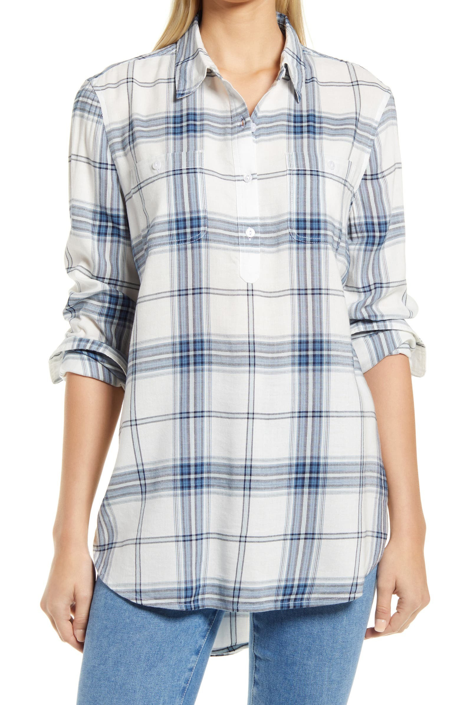 Plaid Popover Tunic | Nordstrom | Nordstrom