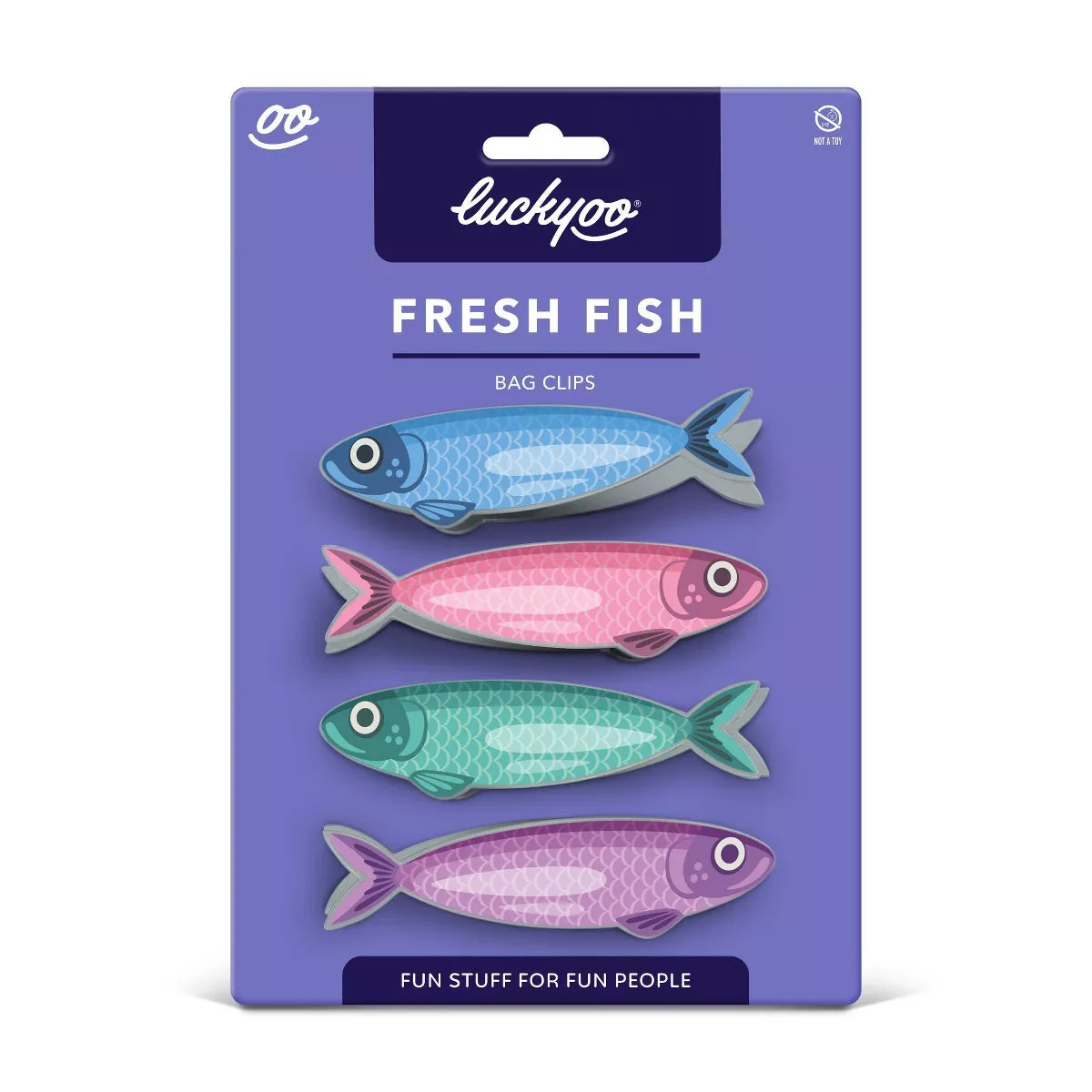 Fred & Friends 4pk Luckyoo Fresh Fish Bag Clips | Target