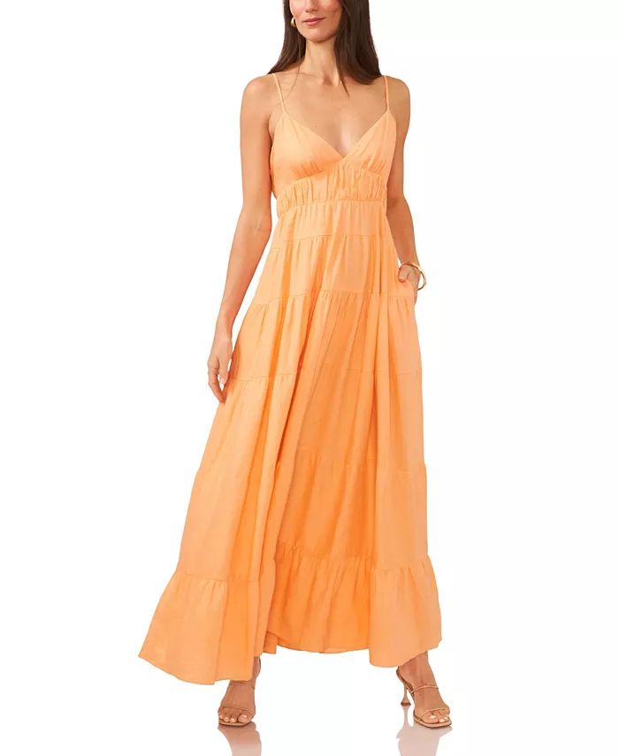 1.STATE Women's Empire Waist Tiered Maxi Dress - Macy's | Macy's