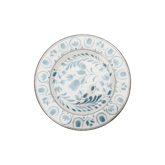 Better Homes & Gardens 11-inch Round Bamboo Melamine Dinner Plate, Blue | Walmart (US)