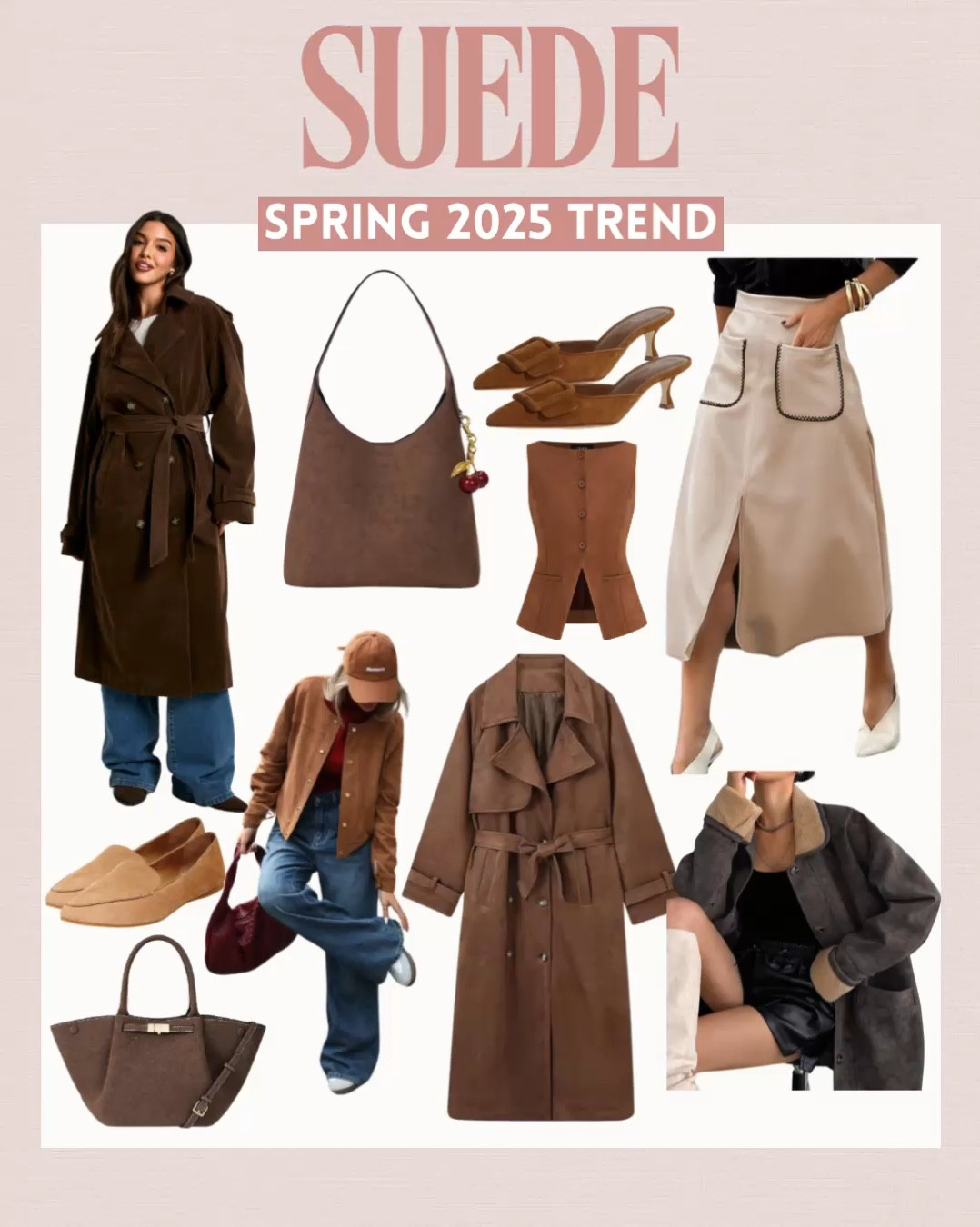 Suede trend for 2025 , suede fashion finds for spring , spring 2025 trends

#LTKWatchNow #LTKStyleTip #LTKFindsUnder50