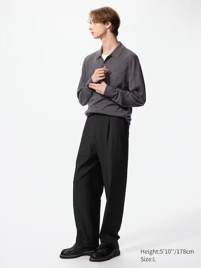 Pleated Wide Pants | UNIQLO (US)