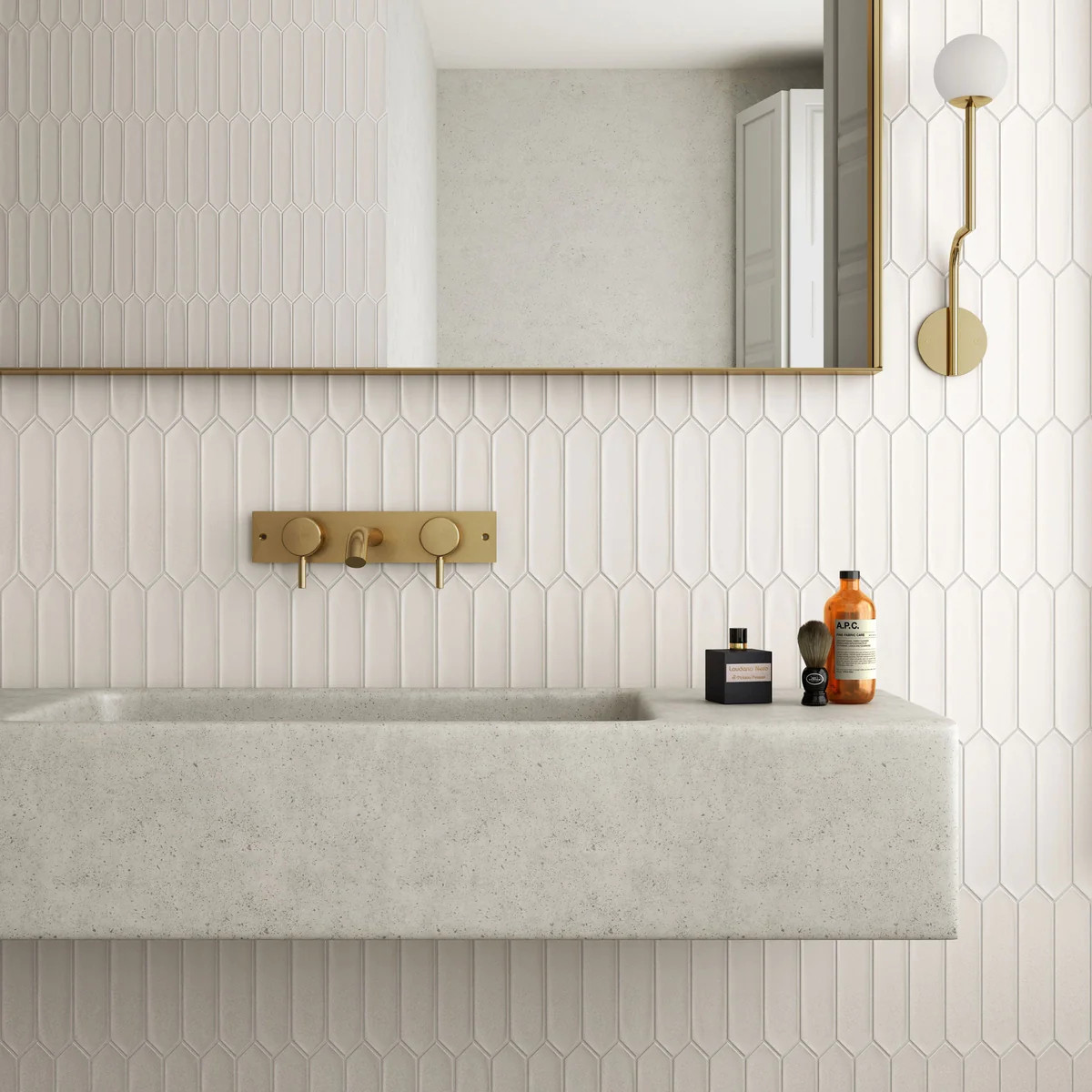 Palisades White Picket Ceramic Tile | Tile Club