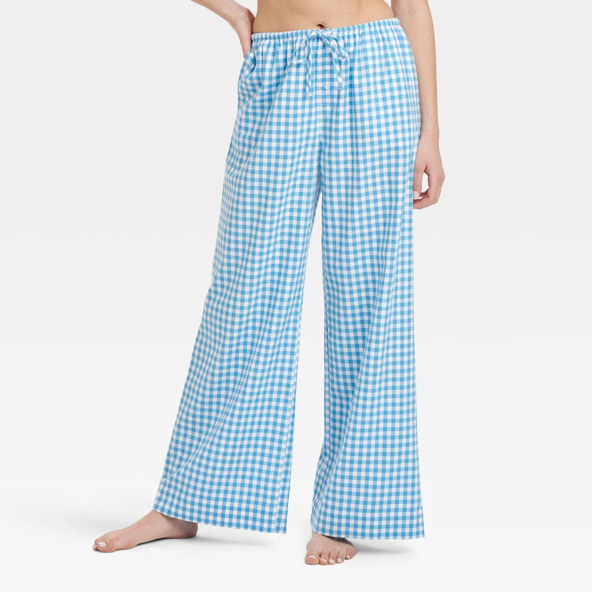 Women's Pajama Pants - Colsie™ Blue/Gingham 2X | Target
