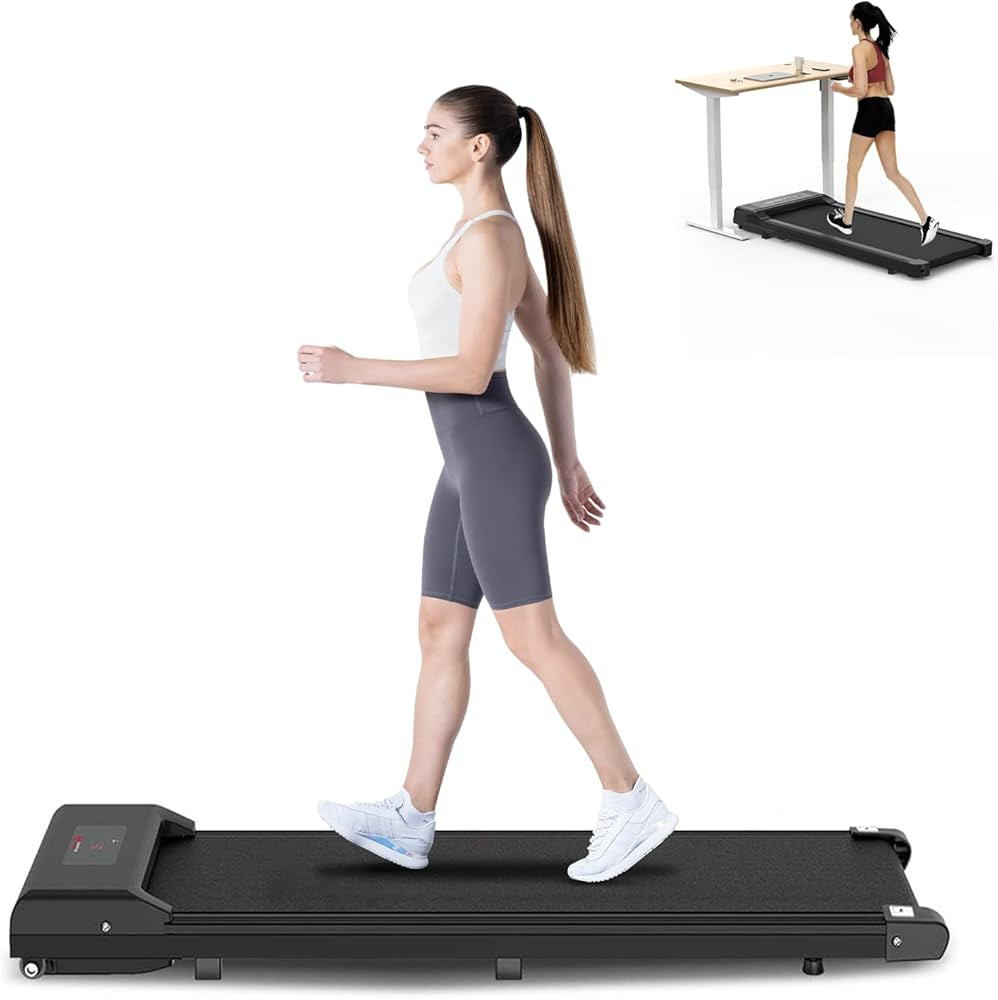 Walking Pad Treadmill Under Desk, 2.5HP Portable Small Treadmill for Office & Home, Mini Quiet & ... | Amazon (US)
