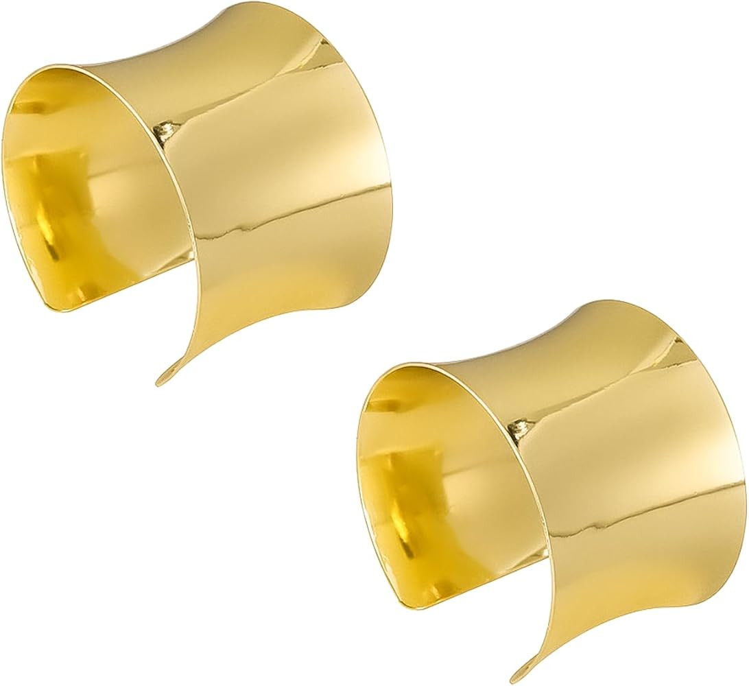 RINTOLER 16Pcs Gold Bangle Bracelets Set for Girls - Multi Layer Stackable Textured Bracelets Boh... | Amazon (US)