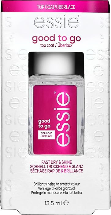 essie Nail Care, 8-Free Vegan, Good To Go Top Coat, fast dry and shine nail polish, 0.46 fl oz | Amazon (US)