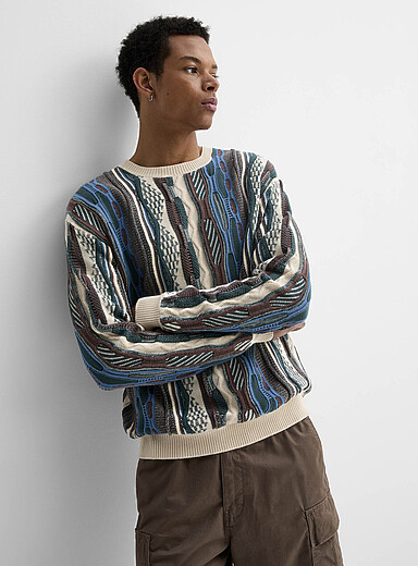 Oversized mixed-knit sweater
        
        

		
        

        
    
        
    
	    
		... | Simons