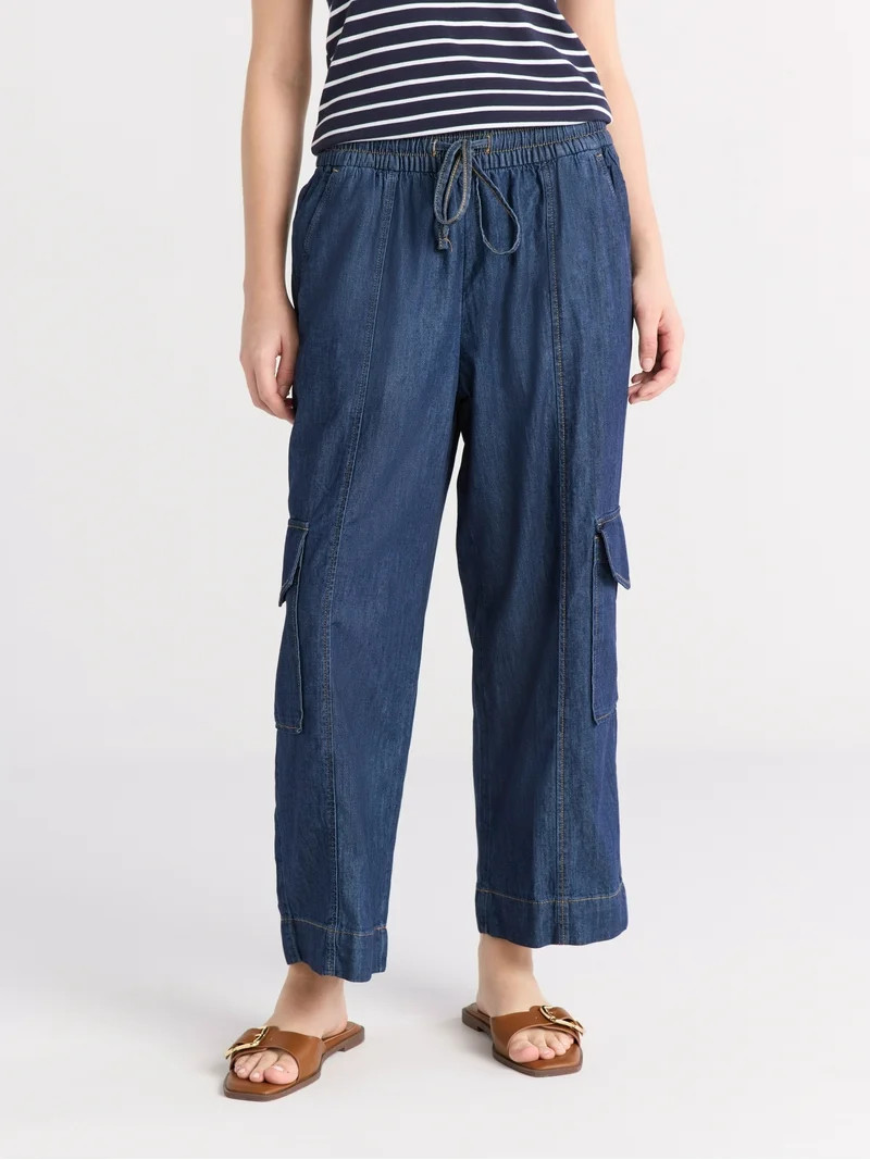 Free Assembly Women's Pull On Cargo Pants, 26" Inseam, Sizes XS-XXL | Walmart (US)