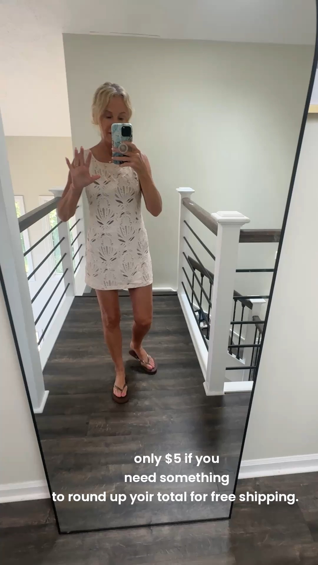 Swim coverup + flipflops for $30! The cover up is on clearance and it was the one  I grabbed for all summer. #flipflops $5!

#LTKSwim #LTKOver40 #LTKSaleAlert